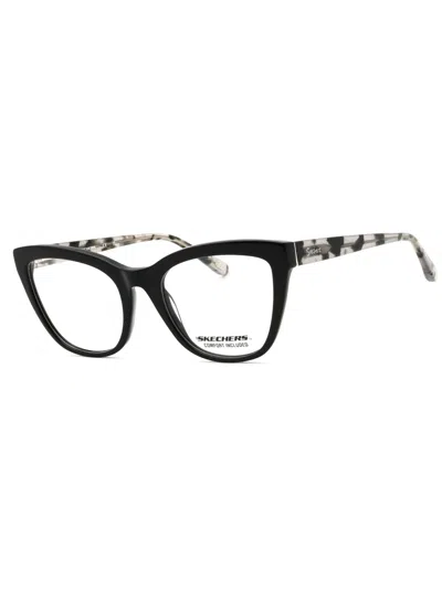 Skechers Premium Cat-eye Eyeglasses For Women In Black