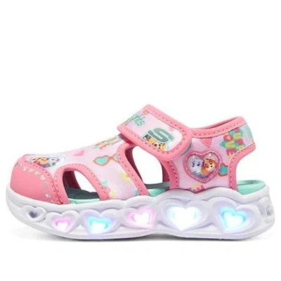 Skechers (ps)  Heart Lights Sandals 'pink White'