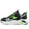 Skechers (ps)  Razor Flex 'black Solar Green' In Multi