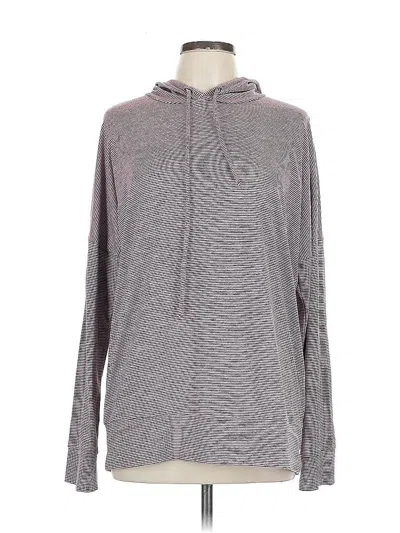 Pre-owned Skechers Pullover Hoodie In Gray