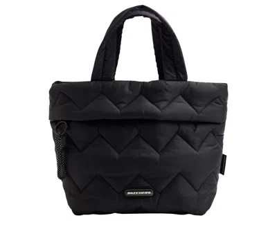Skechers Quilted Mini Tote Bag In Black