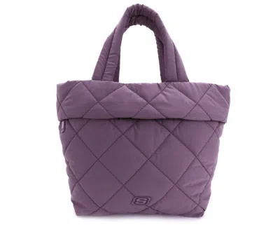 Skechers Quilted Mini Tote Bag In Purple