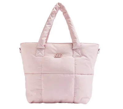 Skechers Quilted Tote Bag In Pink