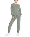 Skechers Raglan Sleeve Sweatshirt Jogger Pants In Gray