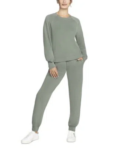 Skechers Raglan Sleeve Sweatshirt Jogger Pants In Green
