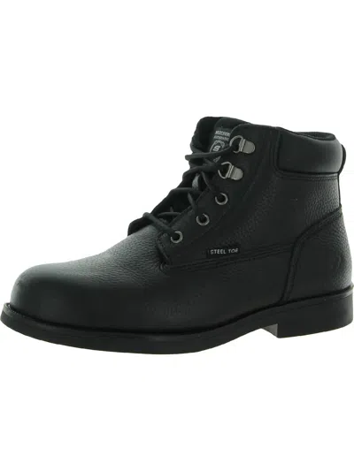 Skechers Ravlas Womens Steel Toe Slip Resistant Work And Safety Shoes In Black