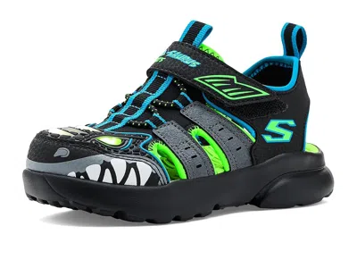 Skechers Razor Splash - Raptor Quest 402284l (little Kid/big Kid) Boy's Shoes Black/lime : 1 Little Kid M, Sy