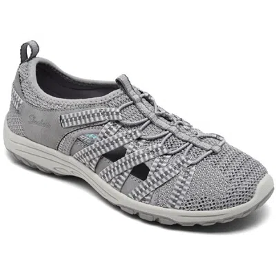 Skechers Reggae Fest 2.0 - Happy Getaway Womens Faux Leather Slip-on Casual And Fashion Sneakers In Gray