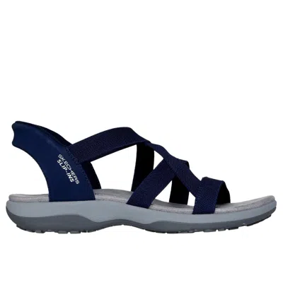 Skechers Reggae Slim - Stretch Flex Hands Free Slip-ins Navy 163460-nvy Women's In Multi