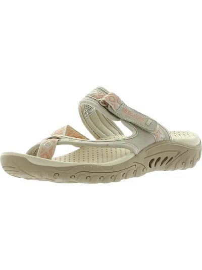 Skechers Reggage-trailway Womens Leather Embroidered Sport Sandals In Multi