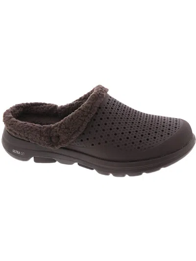 Skechers Relax Mens Slip On Slides Mules In Black