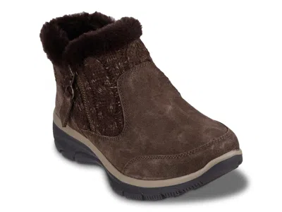 Skechers Relaxed Fit Easy Going Cozy Inn Bootie In Brown