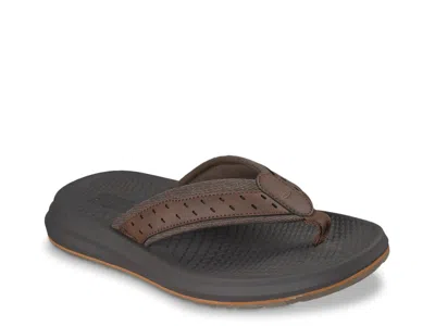 Skechers Relaxed Fit: Pargo Rafee Flip Flop In Brown