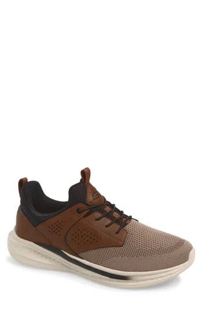 Skechers Wide Width Slade Breyer Sneaker In Brown