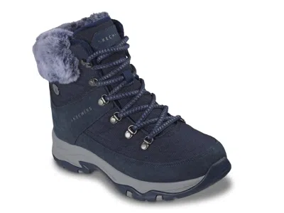 Skechers Relaxed Fit Trego Stormie Frost Waterproof Boot In Blue