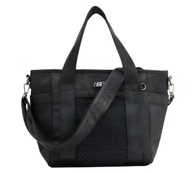 Skechers Rhinestone Pocket Tote In Black