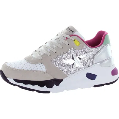 Skechers Rovina-star Shoeters Womens Suede Metallic Fashion Sneakers In Multi