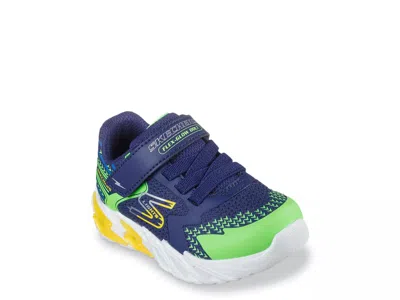 Skechers S Lights Flex Glow Bolt Sneaker Kids' In Blue