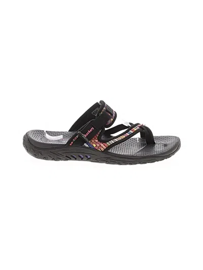 Pre-owned Skechers Sandals In Black