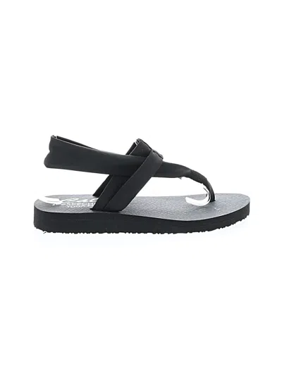 Pre-owned Skechers Sandals In Black