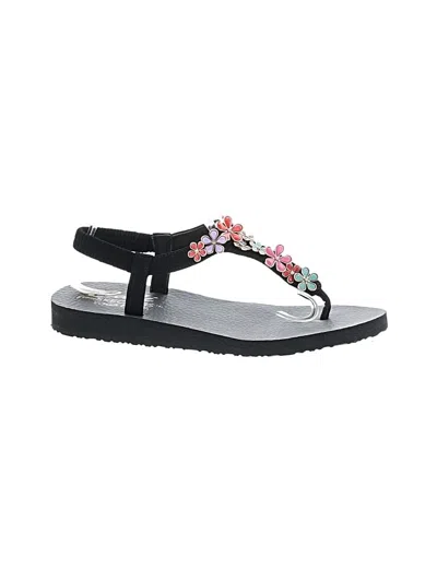 Pre-owned Skechers Sandals In Black