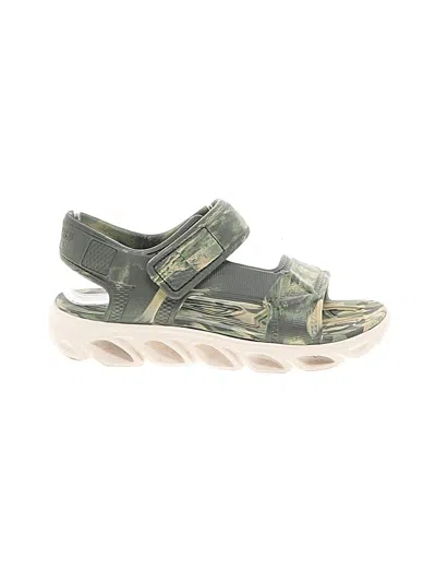Pre-owned Skechers Kids' Sandals In Green