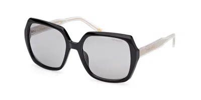 Skechers Se00034 Polarized 01d Occhiali Da Sole Neri Per Donna In Black