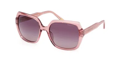 Skechers Se00034 Polarized 72h Women's Sunglasses Pink Size 56