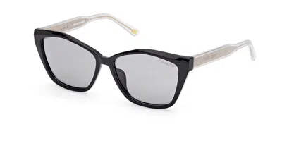 Skechers Se00035 Polarized 01d Women's Sunglasses Black Size 54