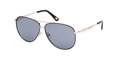 Skechers Se00037 Polarized 33d Women's Sunglasses Black Size 59