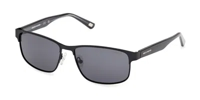 Skechers Se00046 Polarized 02d Occhiali Da Sole Neri Per Uomo In Black