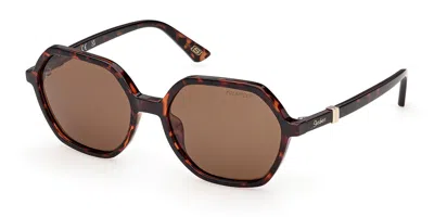 Skechers Se00171 Polarized 52h Women's Sunglasses Tortoiseshell Size 55 In Brown