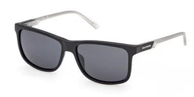 Skechers Se00175 Polarized 02d Occhiali Da Sole Neri Per Uomo In Black