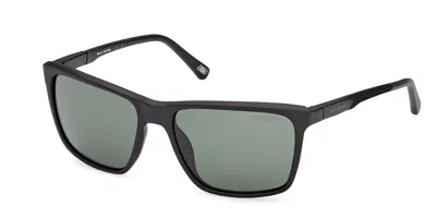 Skechers Se00181 Polarized 02r Occhiali Da Sole Neri Per Uomo In Black