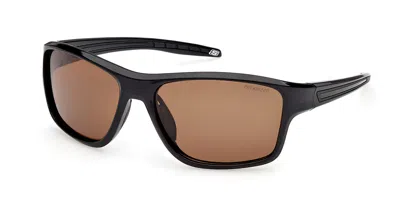 Skechers Se00183 Polarized 01h Occhiali Da Sole Neri Per Uomo In Black