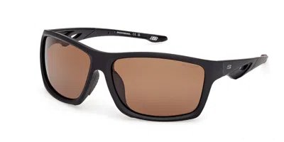 Skechers Se00186 Polarized 02h Occhiali Da Sole Neri Per Uomo In Black