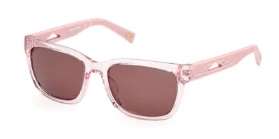 Skechers Se00313 Polarized 72e Men's Sunglasses Pink Size 54