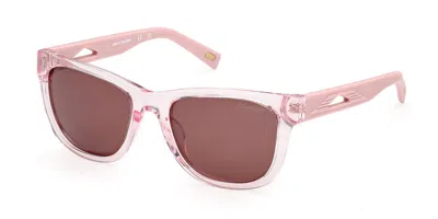 Skechers Se00314 Polarized 72e Men's Sunglasses Pink Size 54