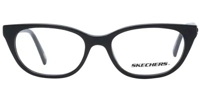 Skechers Se1664 001 Occhiali Da Vista Neri Per Donna (solo Montatura) In Black