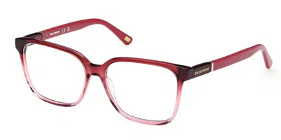 Skechers Se2235 069 Women's Glasses Clear Size 53 - Free Lenses - Blue Light Block Available In Burgundy