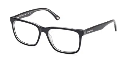 Skechers Se50107 001 Occhiali Da Vista Neri Per Uomo (solo Montatura)