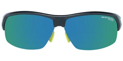 Skechers Se5144 Polarized 01r Occhiali Da Sole Neri Per Uomo In Black