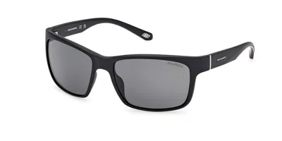 Skechers Se6117 Polarized 02d Men's Sunglasses Black Size 58
