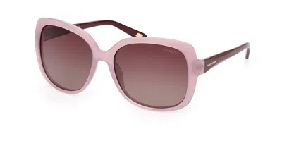 Skechers Se6126 Polarized 80h Women's Sunglasses Pink Size 58