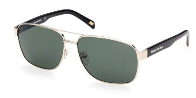 Skechers Se6160 Polarized 32r Occhiali Da Sole Oro Per Uomo In Gold
