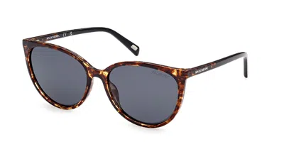 Skechers Se6169 Polarized 56d Women's Sunglasses Tortoiseshell Size 56 In Brown