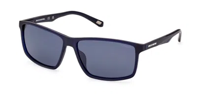 Skechers Se6174 Polarized 92d Occhiali Da Sole Blu Per Uomo