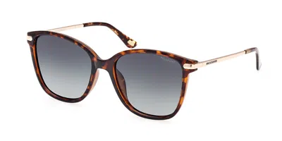 Skechers Se6209 Polarized 56r Women's Sunglasses Tortoiseshell Size 55 In Brown