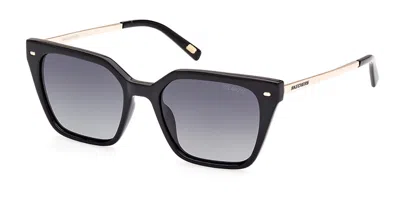 Skechers Se6217 Polarized 01d Women's Sunglasses Black Size 52