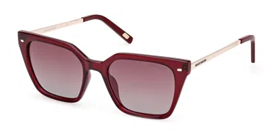Skechers Se6217 Polarized 75h Occhiali Da Sole Rosa Per Donna